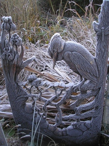 Pond gate in frost